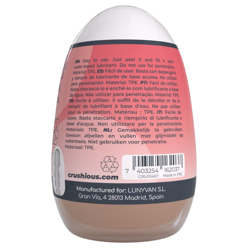 Crushious Ezy Egg Mouth - maszturbátor tojás (testszínű) 148025 termék bemutató kép