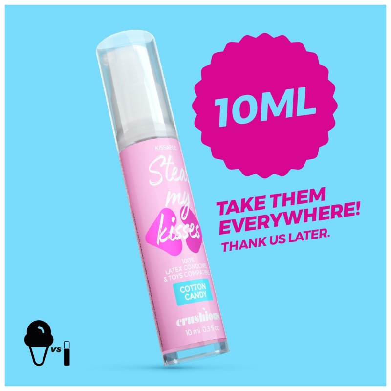 Crushious Steal My Kisses - ízes síkosító, vattacukor (10ml) 148033 termék bemutató kép