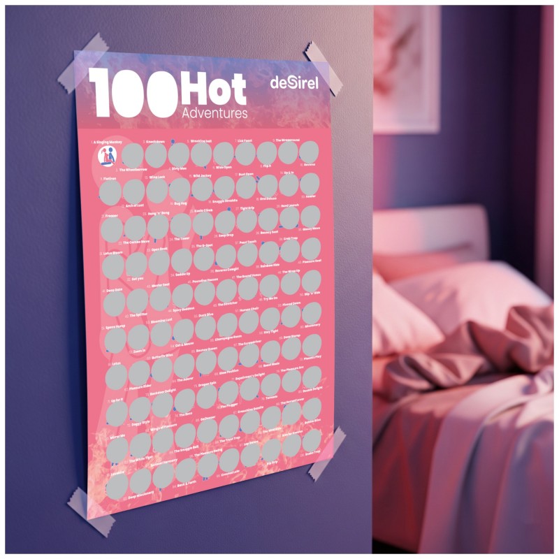 Desirel - 100 szexpóz kaparós poszter társasjáték 125014 termék bemutató kép