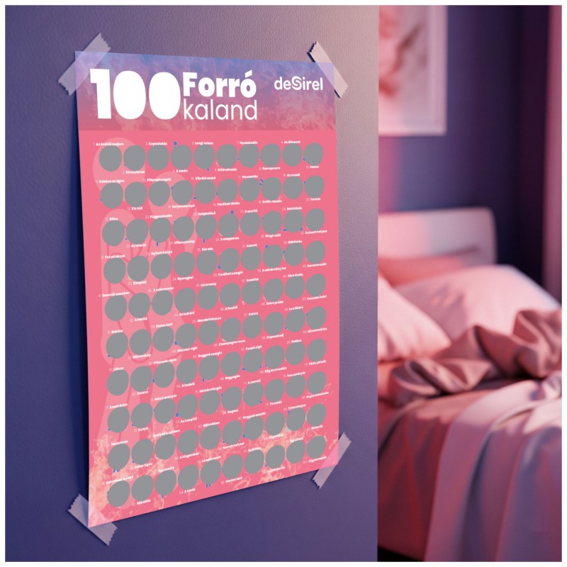 Desirel - 100 szexpóz kaparós poszter társasjáték (magyar) 125012 termék bemutató kép