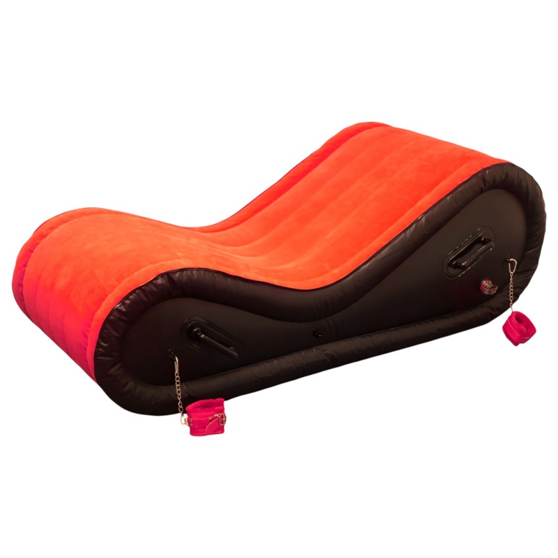 Desirel Magic Pillow - felfújható BDSM szexbútor - bilinccsel (piros) 128982 termék bemutató kép