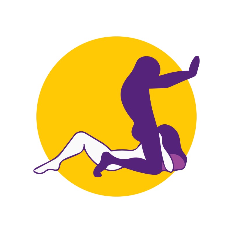 Desirel Magic Pillow - felfújható ék szexpárna (sötétlila) 145462 termék bemutató kép