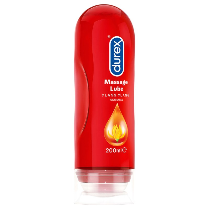 Durex 2in1 masszázsolaj - Ylang Ylang (200 ml) 94607 termék bemutató kép