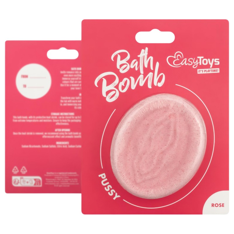 EasyToys - vagina formájú fürdőbomba, vicces ajándék (1 db) 126778 termék bemutató kép