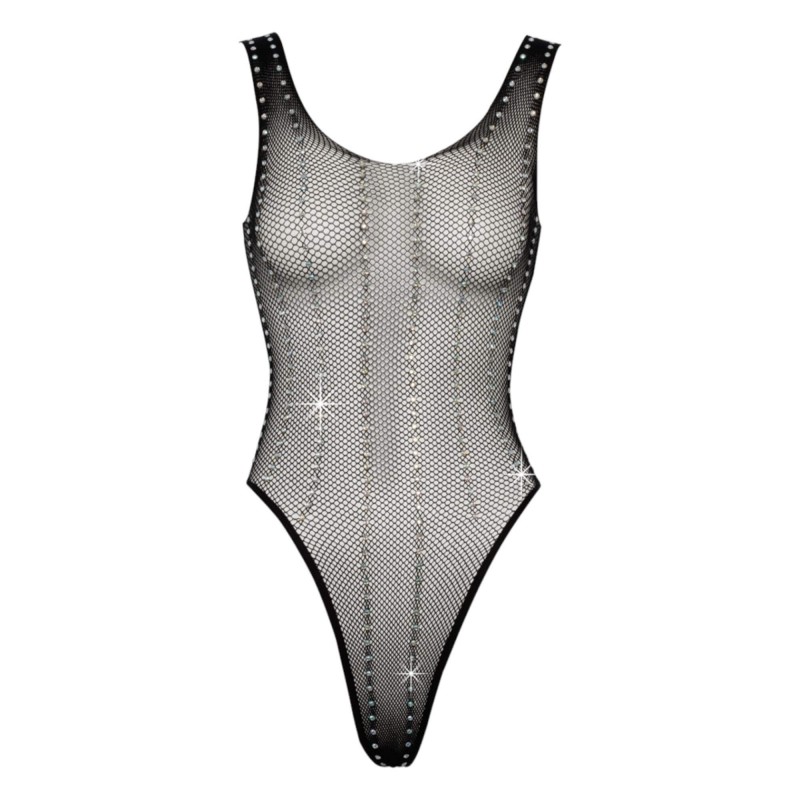 Cottelli - strasszos necc body (fekete) - (S-L) 89920 termék bemutató kép