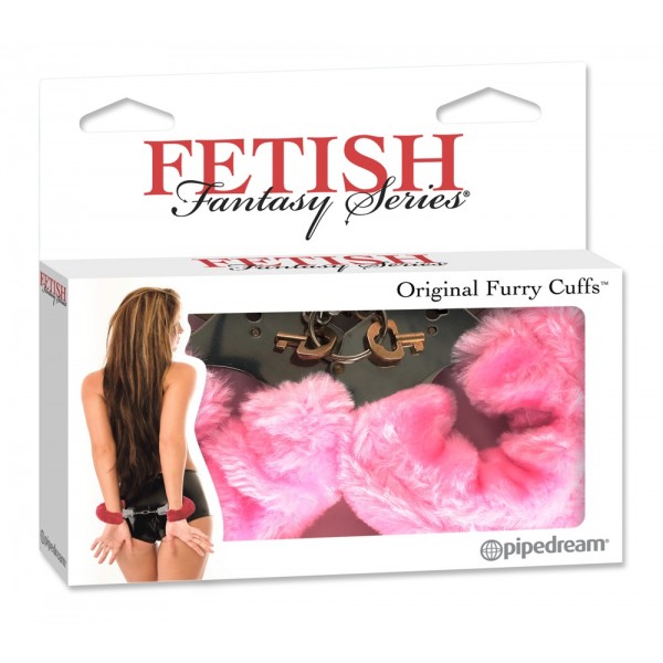 Fetish - plüss bilincs (pink)