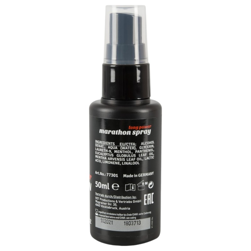 HOT Long Power Marathon - magömlés késleltető spray (50ml) 109528 termék bemutató kép