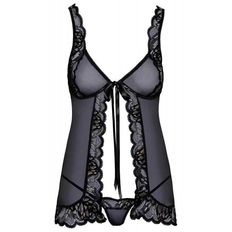 Kissable - nyitott babydoll (fekete) 87456 termék bemutató kép