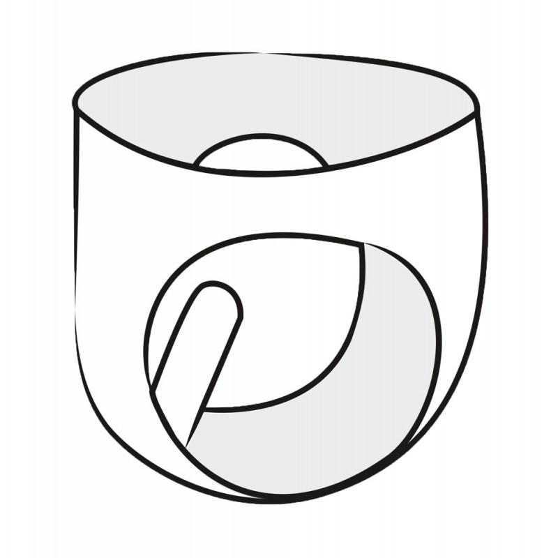 LATEX - női bugyi hüvelyóvszerrel (fekete) 57946 termék bemutató kép