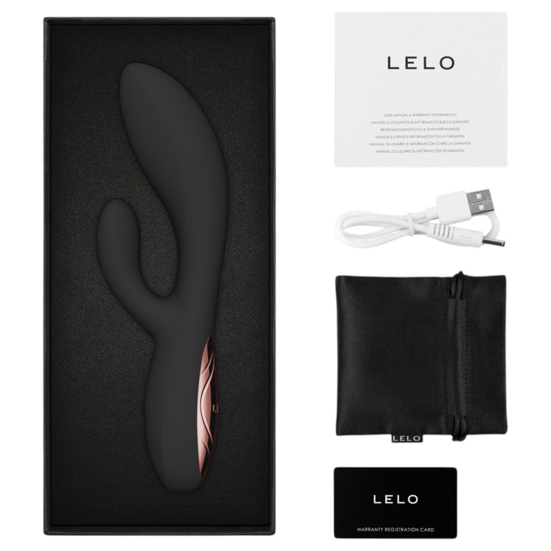 LELO - INA Thrust lökő nyuszivibrátor (fekete) 145176 termék bemutató kép