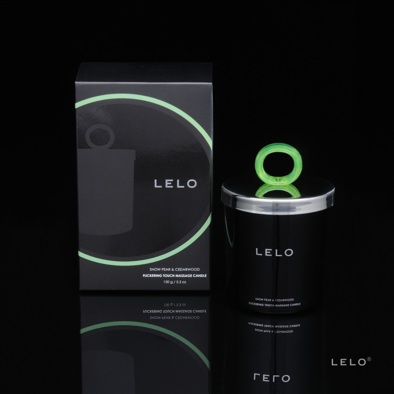 LELO masszázsgyertya - gyapjaskörte és cédrus (150g) 10538 termék bemutató kép