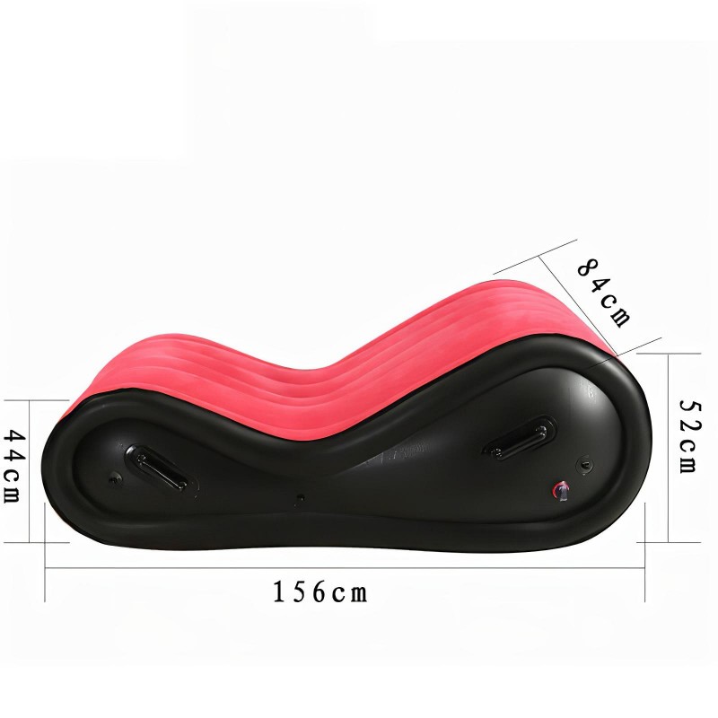 Desirel Magic Pillow - felfújható BDSM szexbútor - bilinccsel (piros) 120209 termék bemutató kép
