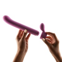 Magic Stick - vibrátor cserélhető csiklókarral (pink) 90244 termék bemutató kép
