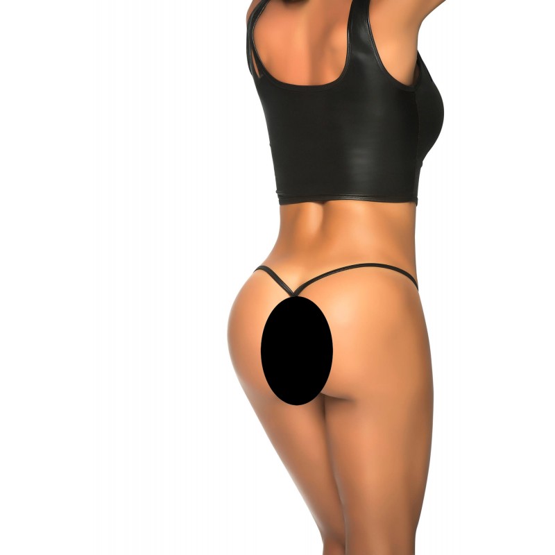 Mapalé - fényes mikro tanga (fekete) 78718 termék bemutató kép