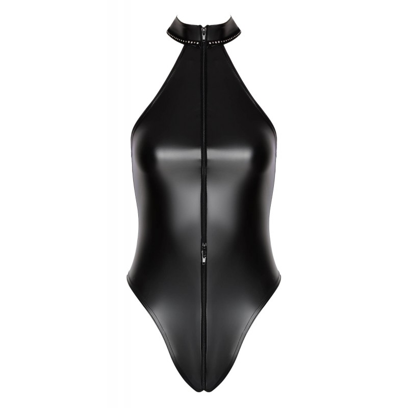 Noir - fényes nyakpántos body (fekete) 89041 termék bemutató kép