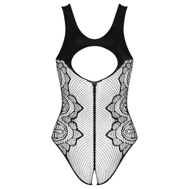 Obsessive B335 - átlátszó, nyitott body (fekete) - S-L 107869 termék bemutató kép