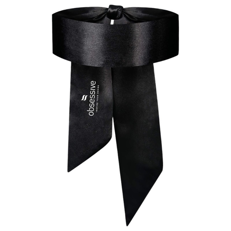 Obsessive Blindfold - szemmaszk és bondage sál pároknak (fekete) 157875 termék bemutató kép