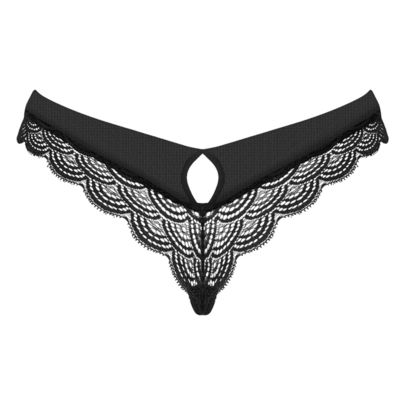 Obsessive Chemeris - szexi tanga (fekete) 89936 termék bemutató kép