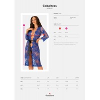 Obsessive Cobaltess - csipke kimonó (kék) 53105 termék bemutató kép