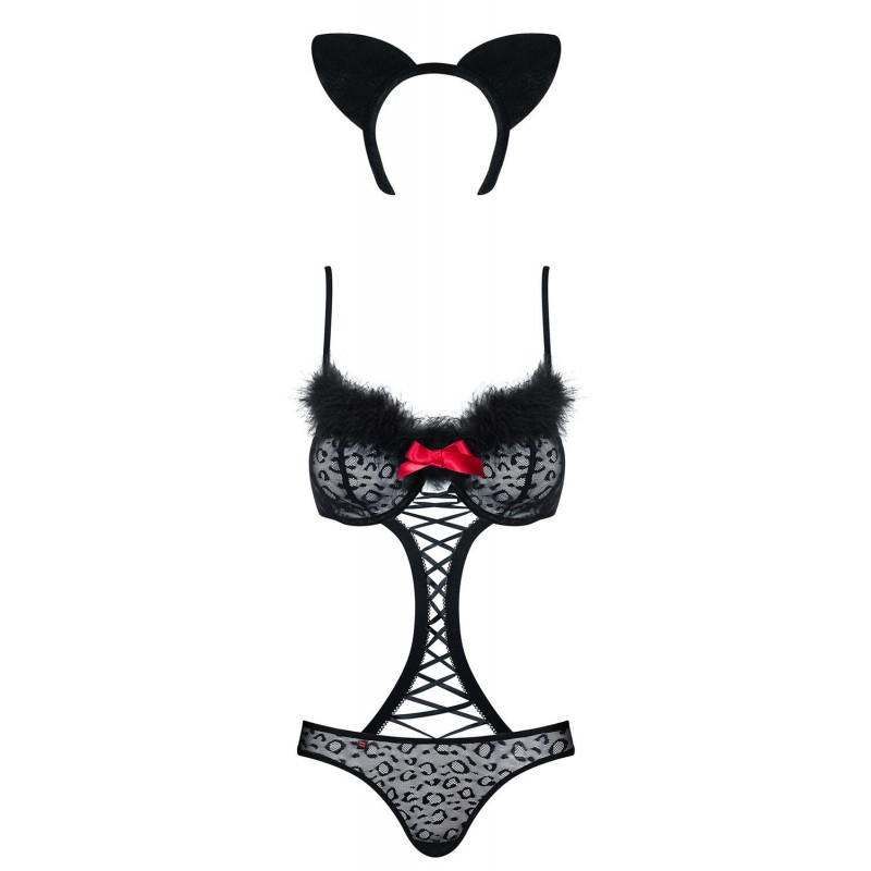 Obsessive Gepardina - cicalány jelmez szett (fekete) 27045 termék bemutató kép