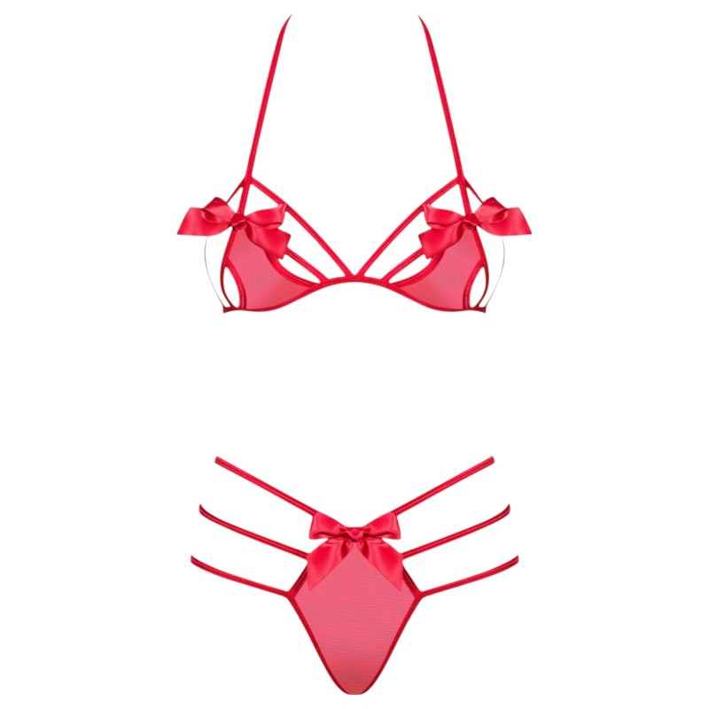 Obsessive Giftella - masnis fehérnemű szett (piros) 98213 termék bemutató kép