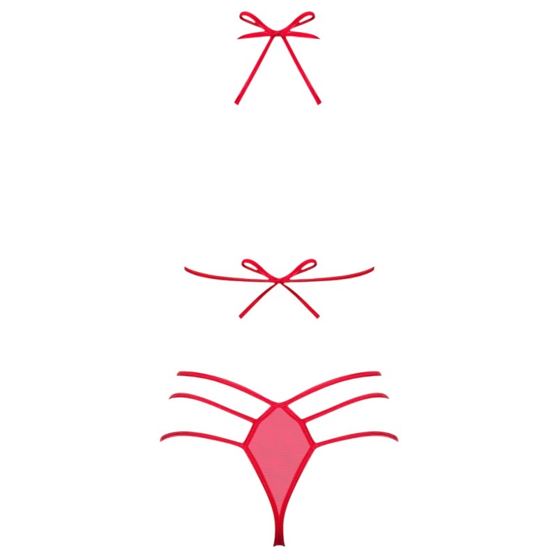 Obsessive Giftella - masnis fehérnemű szett (piros) 98214 termék bemutató kép