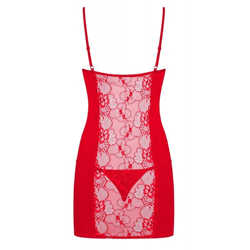 Obsessive Heartina - hálóing és tanga (piros) 27090 termék bemutató kép