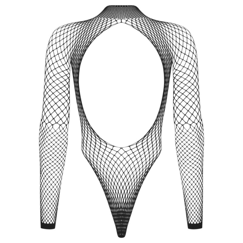 Obsessive - hosszú ujjú fekete necc body (S-L) 149614 termék bemutató kép