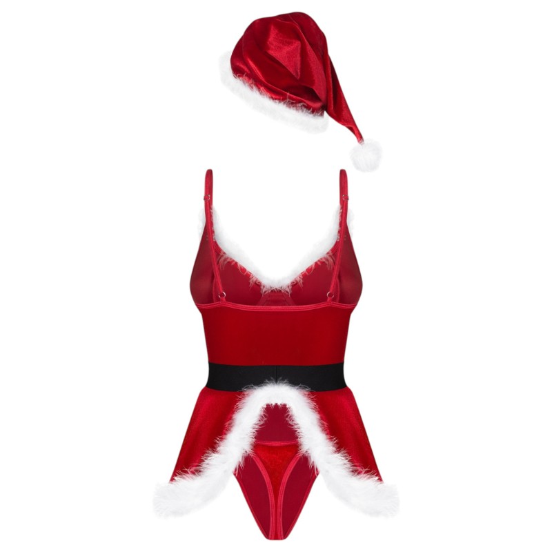 Obsessive Hot Santa - háromrészes mikulás jelmez nőknek (piros) 168342 termék bemutató kép