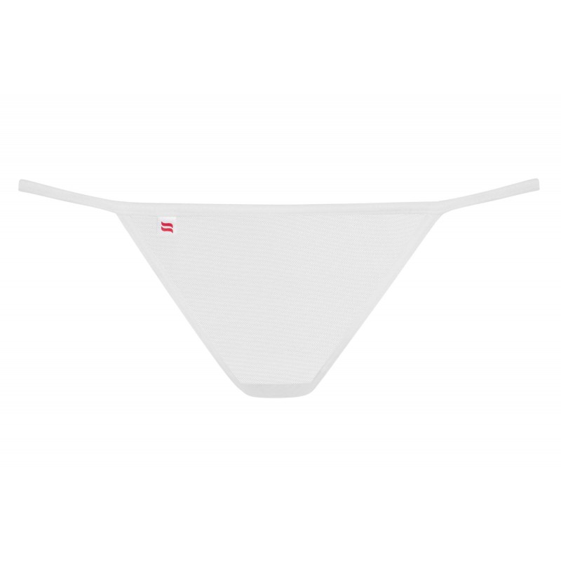 Obsessive Luiza - tulipános tanga (fehér) 33039 termék bemutató kép