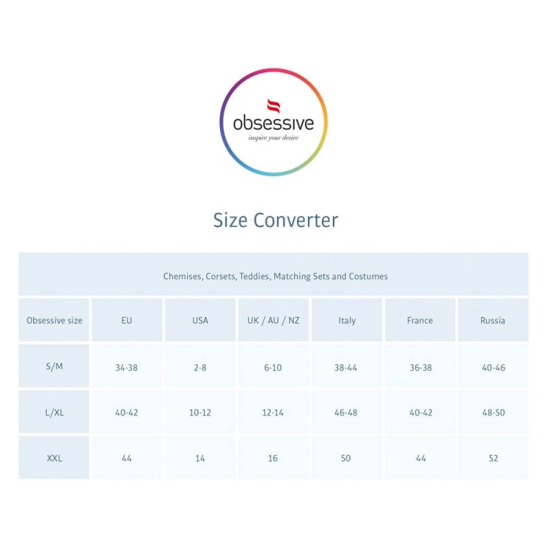 Obsessive Luiza - tulipános tanga (fekete) 27250 termék bemutató kép