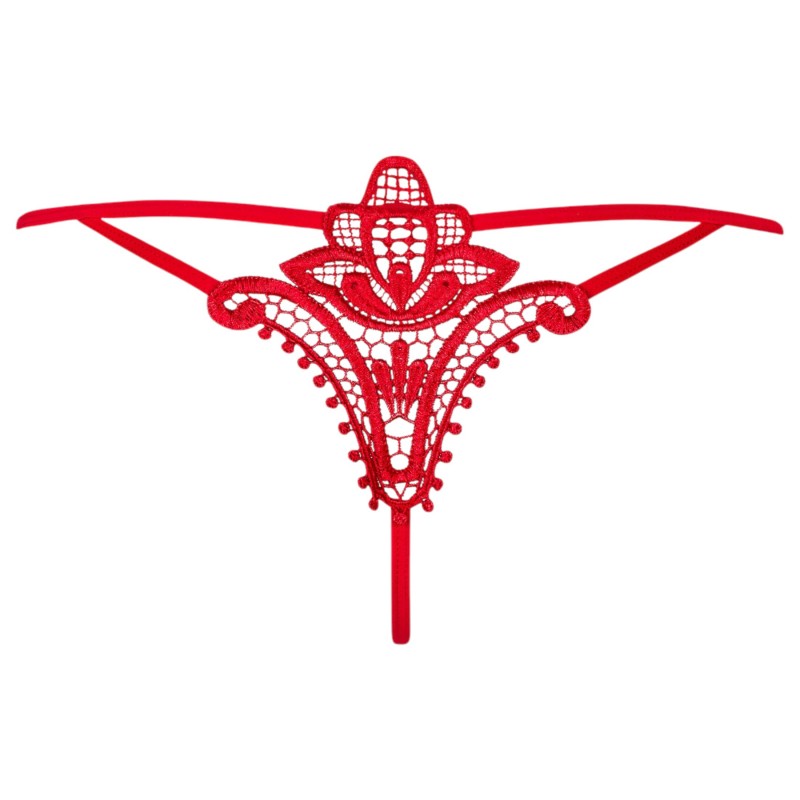 Obsessive Luiza - tulipános tanga (piros) 99780 termék bemutató kép