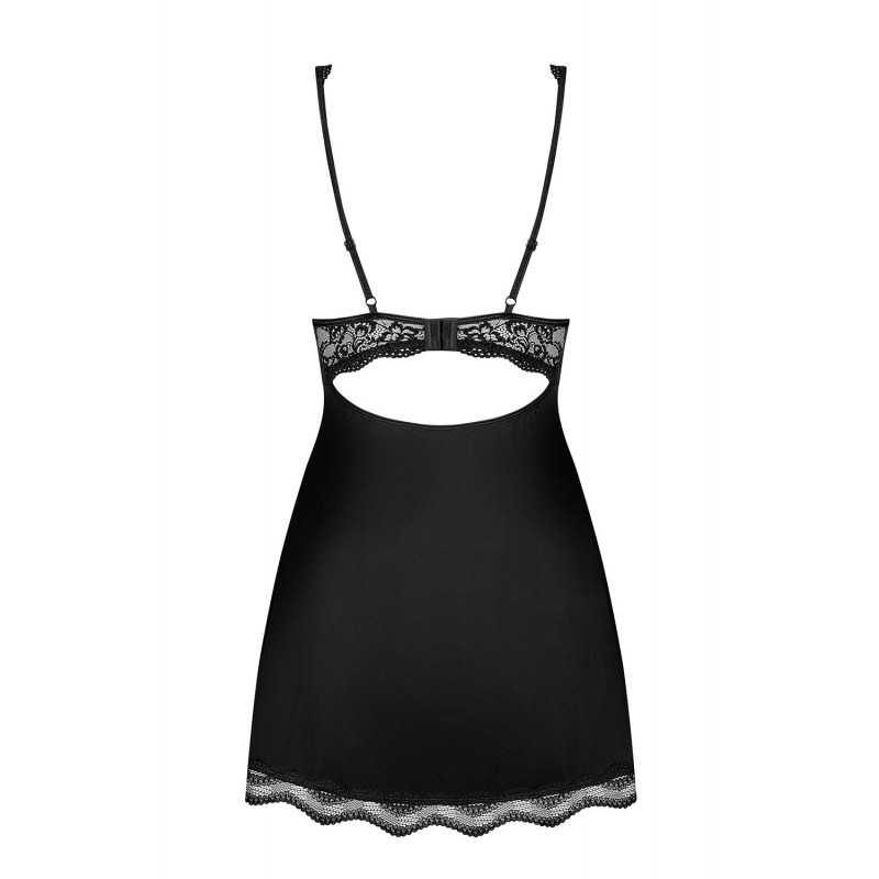 Obsessive Luvae - strasszos babydoll tangával fekete színben 43359 termék bemutató kép