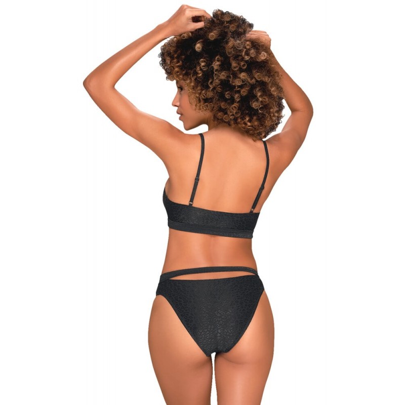 Obsessive Miamelle - pántos sportos bikini (fekete) 65402 termék bemutató kép