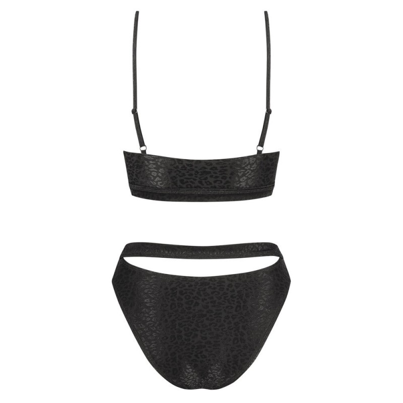 Obsessive Miamelle - pántos sportos bikini (fekete) 63436 termék bemutató kép