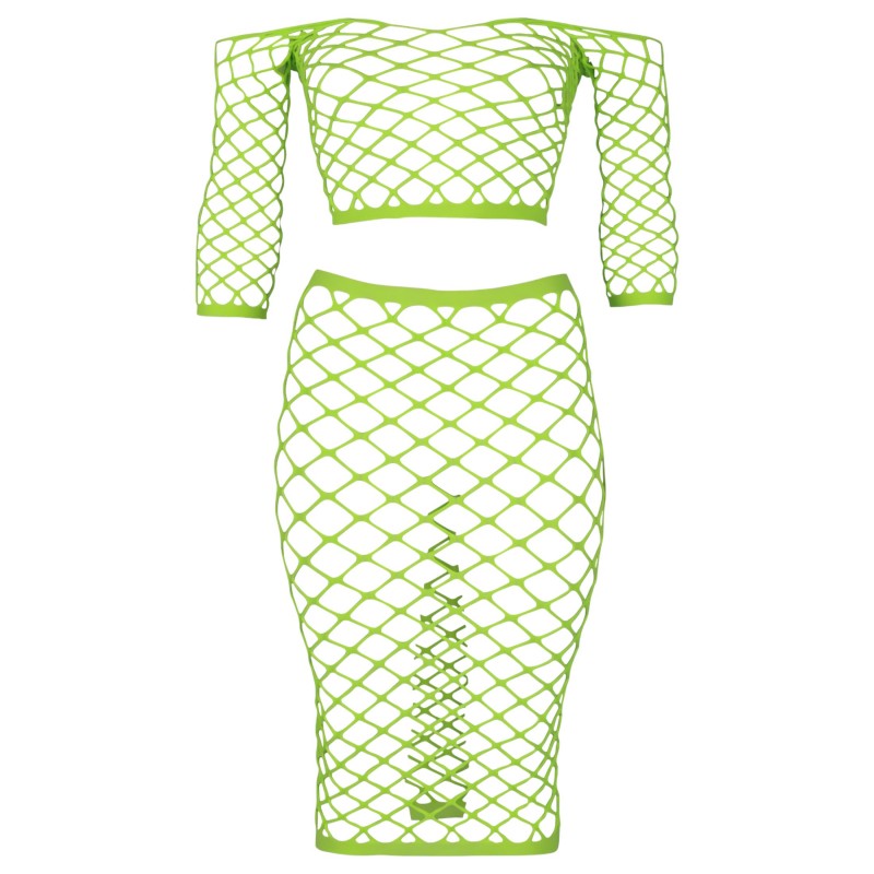 Ouch! - foszforeszkáló szoknya és felső (neon zöld) 113285 termék bemutató kép