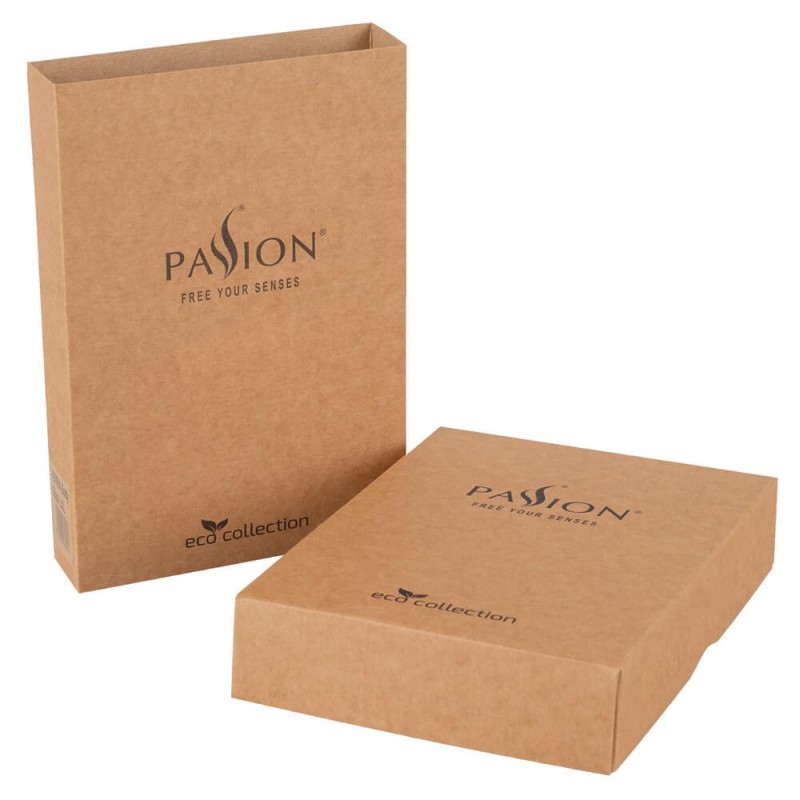 Passion Eco Kerria - áttetsző csipkés body (fekete) 62678 termék bemutató kép