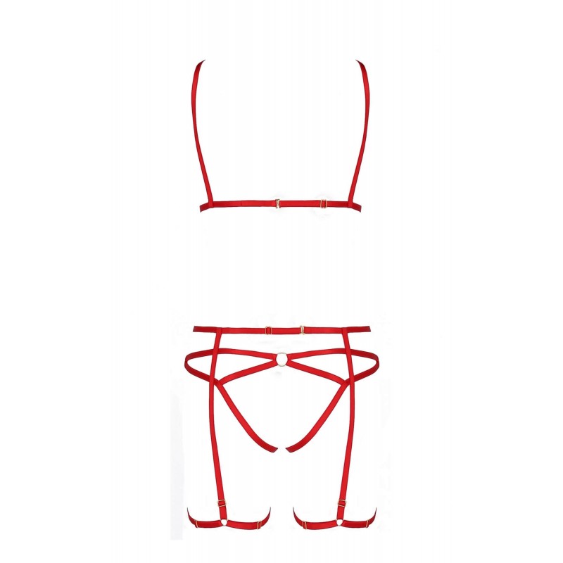 Passion Magali - dísz testhám szett - 3 részes (piros) 76371 termék bemutató kép