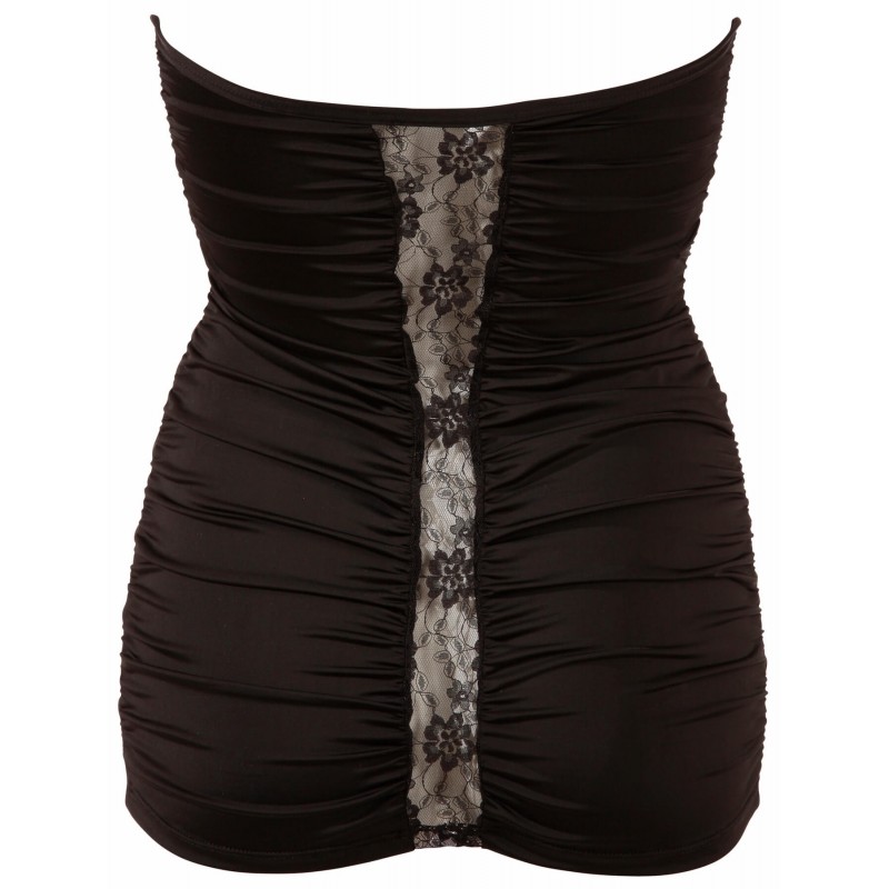 Rafinált miniruha, csipkebetéttel - Red Corner 5472 termék bemutató kép