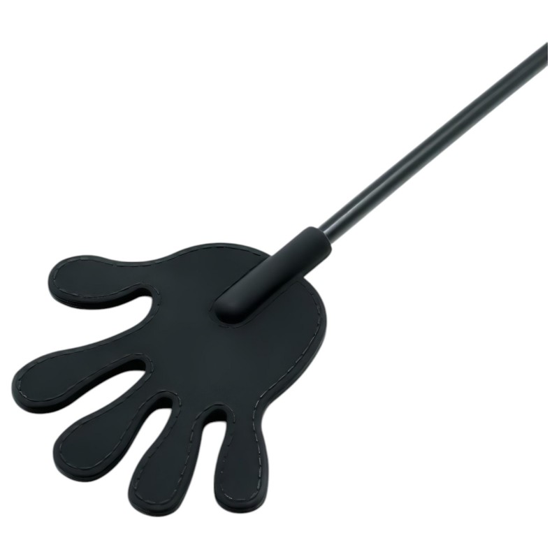 Rimba – Kéz alakú szilikon lovaglópálca - 40cm (fekete) 149378 termék bemutató kép