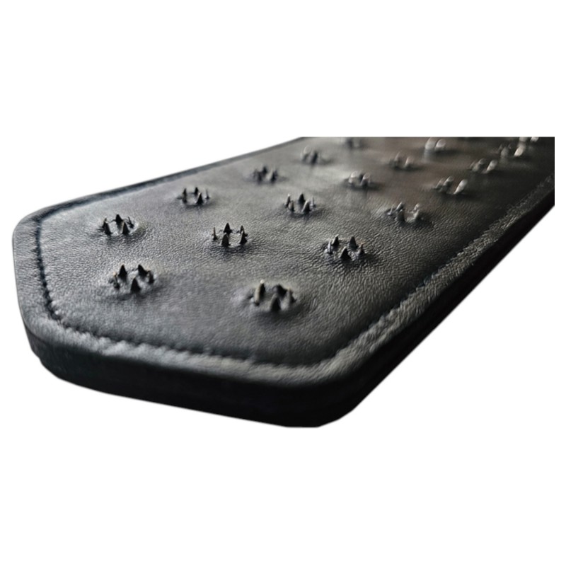 Rouge - valódi bőr, szegecses paskoló (fekete) 121420 termék bemutató kép