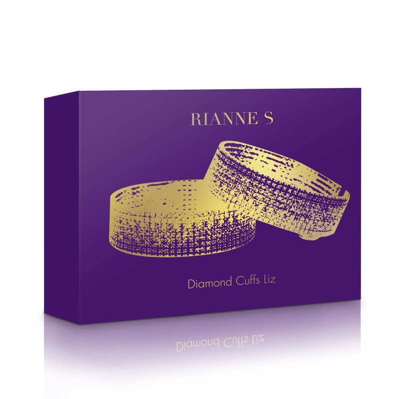 RS Icons Diamond - strasszos ékszer bilincs (1 pár) - rózsaarany 28935 termék bemutató kép