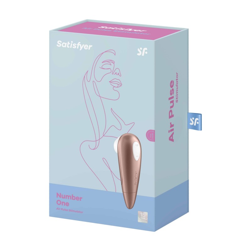 Satisfyer 1 Number One - léghullámos csiklóizgató (barna) 83458 termék bemutató kép
