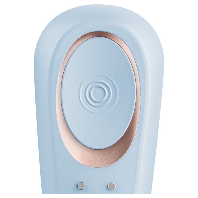 Satisfyer Double Classic - párvibrátor (kék) 127642 termék bemutató kép