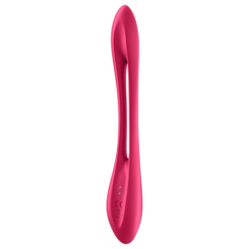 Satisfyer Elastic Joy - akkus, flexibilis párvibrátor (piros) 160984 termék bemutató kép