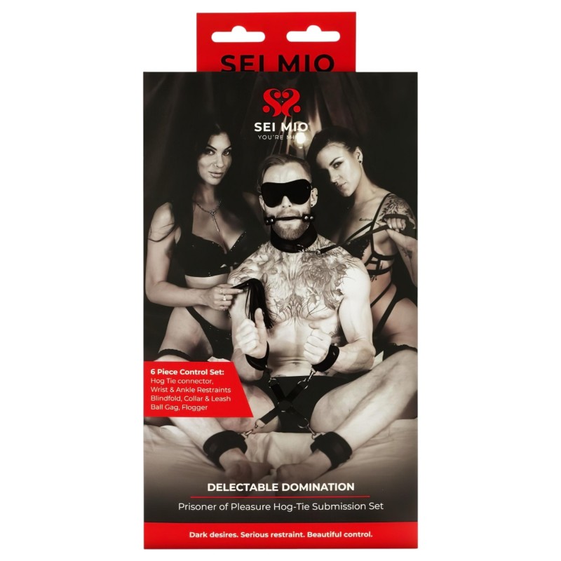 Sei Mio - bondage szett - fekete (6 részes) 126729 termék bemutató kép