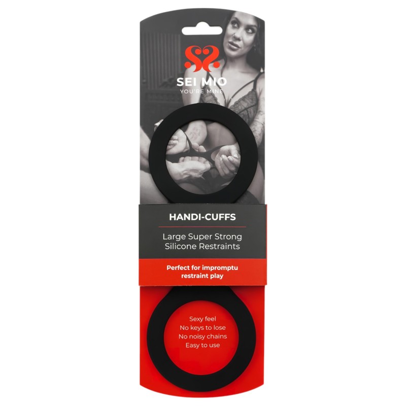 Sei Mio - szilikon bilincs - L (fekete) 100398 termék bemutató kép