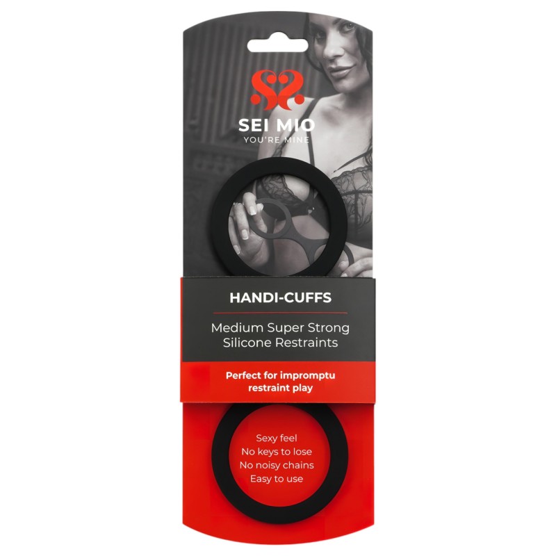 Sei Mio - szilikon bilincs - M (fekete) 100403 termék bemutató kép