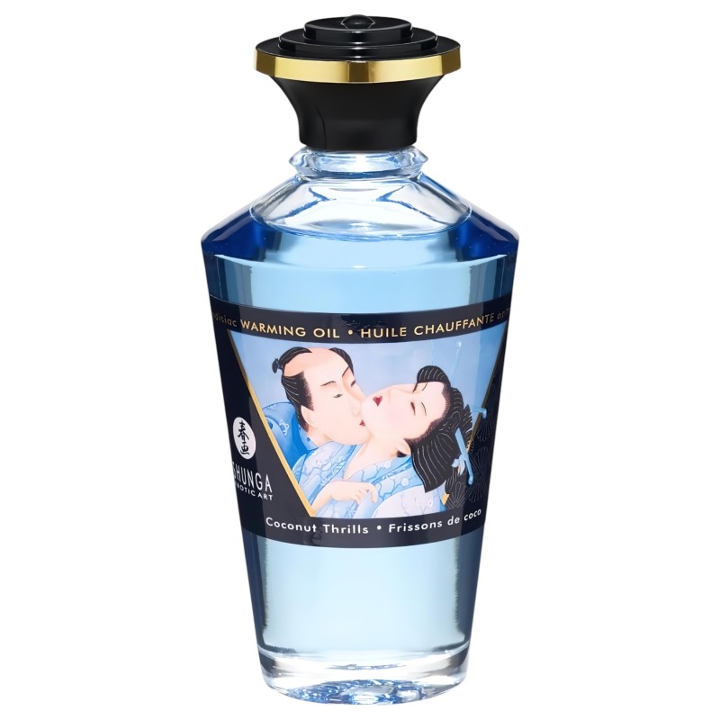 Shunga - melegítő masszázsolaj - kókusz (100 ml) 131014 termék bemutató kép