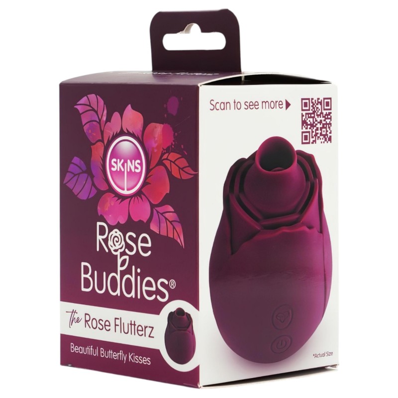 Skins Rose Flutterz - akkus csiklóvibrátor (lila) 147787 termék bemutató kép